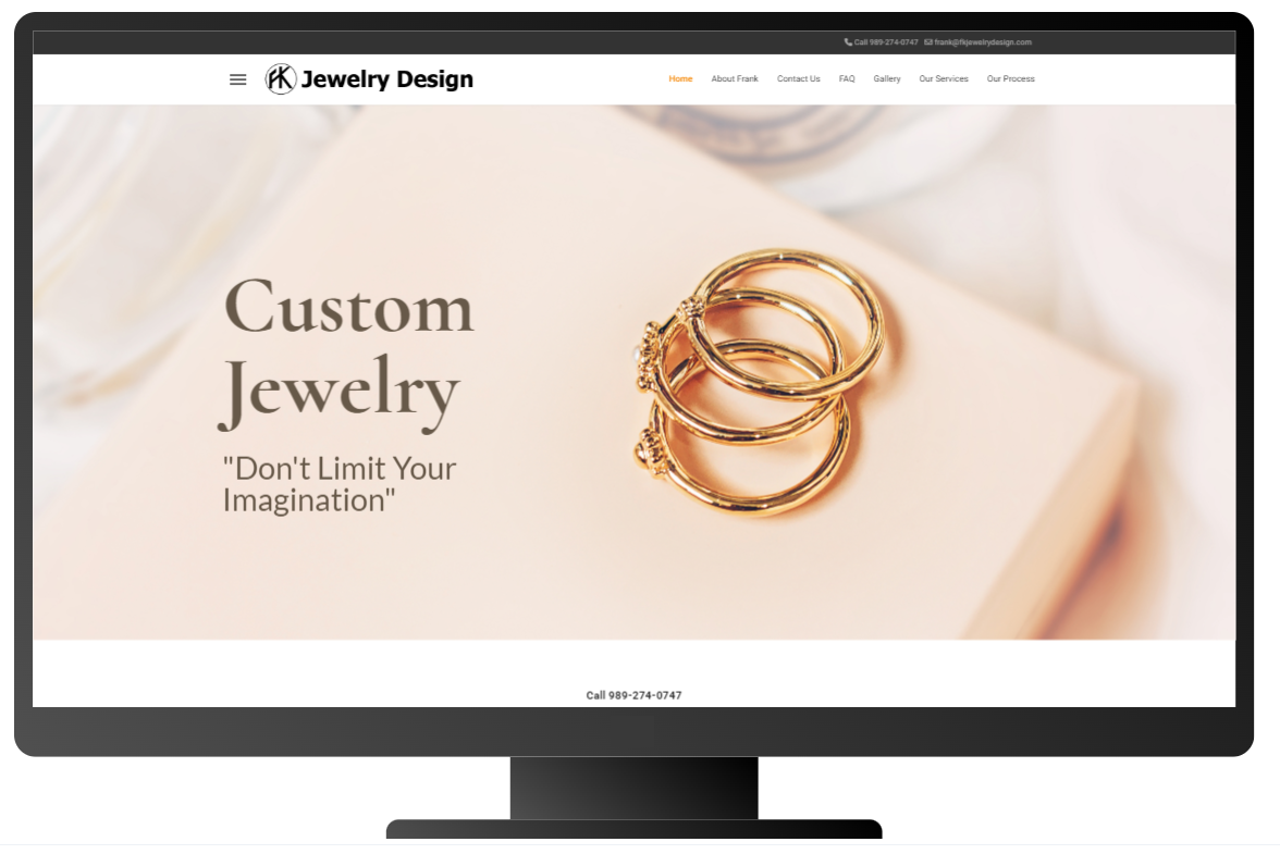 FK Jewelry Website Design | Website Development | Certified Business Solutions | Michigan | AI SEO